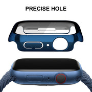 For Apple Watch Series 8 / 7 41mm ENKAY Hat-Prince 2 in 1 PC Frame + 9H Tempered Glass Case(Royal Blue) - Watch Cases by ENKAY