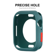ENKAY  TPU Case  + Full Coverage PET Screen Protector For Apple Watch Series 8 / 7 41mm(Dark Blue)