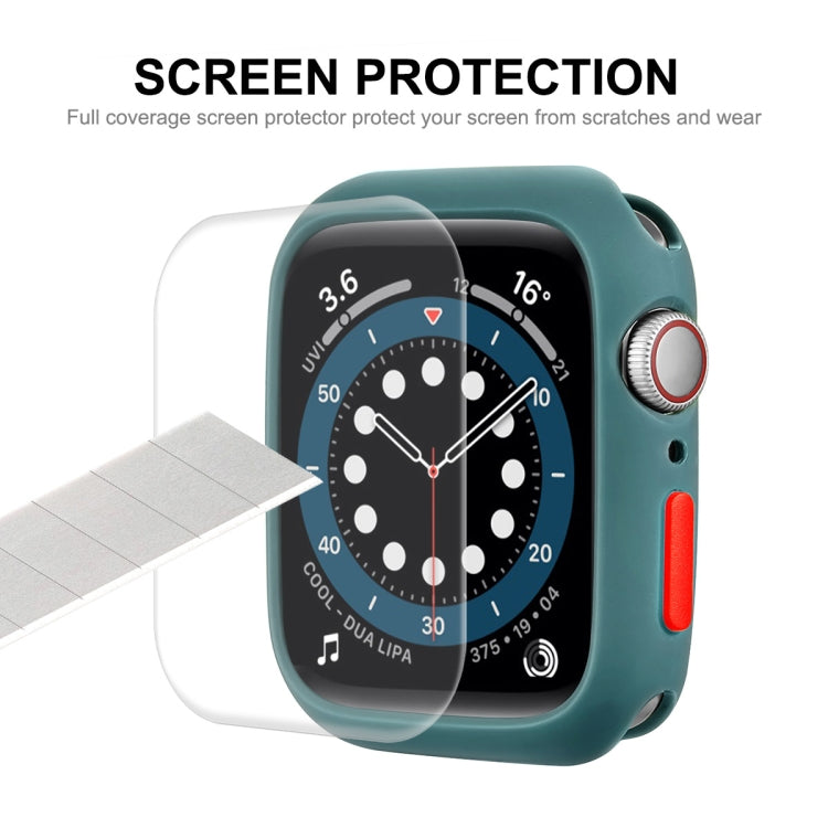 ENKAY  TPU Case  + Full Coverage PET Screen Protector For Apple Watch Series 8 / 7 41mm(White) - free shipping - PMC TechLife - Order now!