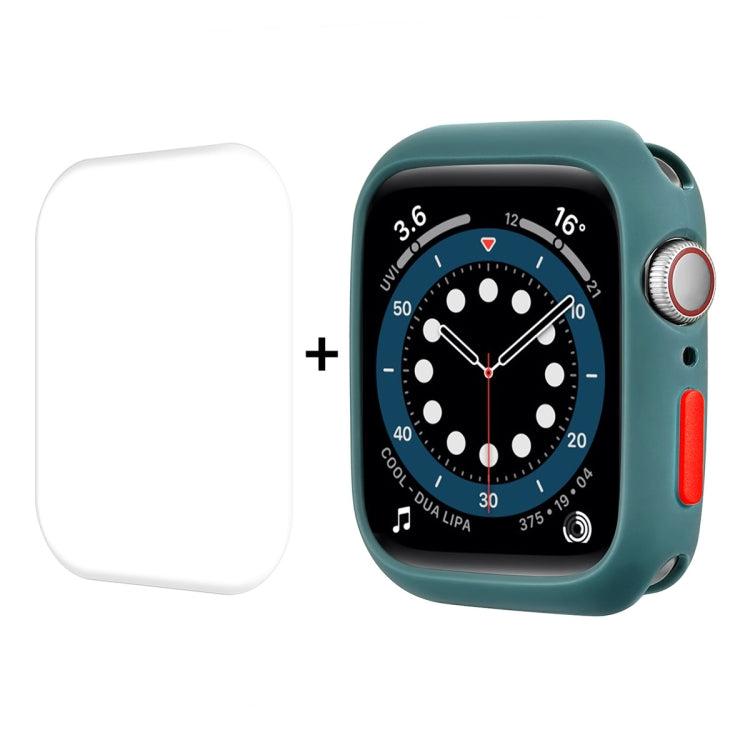 ENKAY  TPU Case  + Full Coverage PET Screen Protector For Apple Watch Series 8 / 7 45mm(Green) - free shipping - PMC TechLife - Order now!