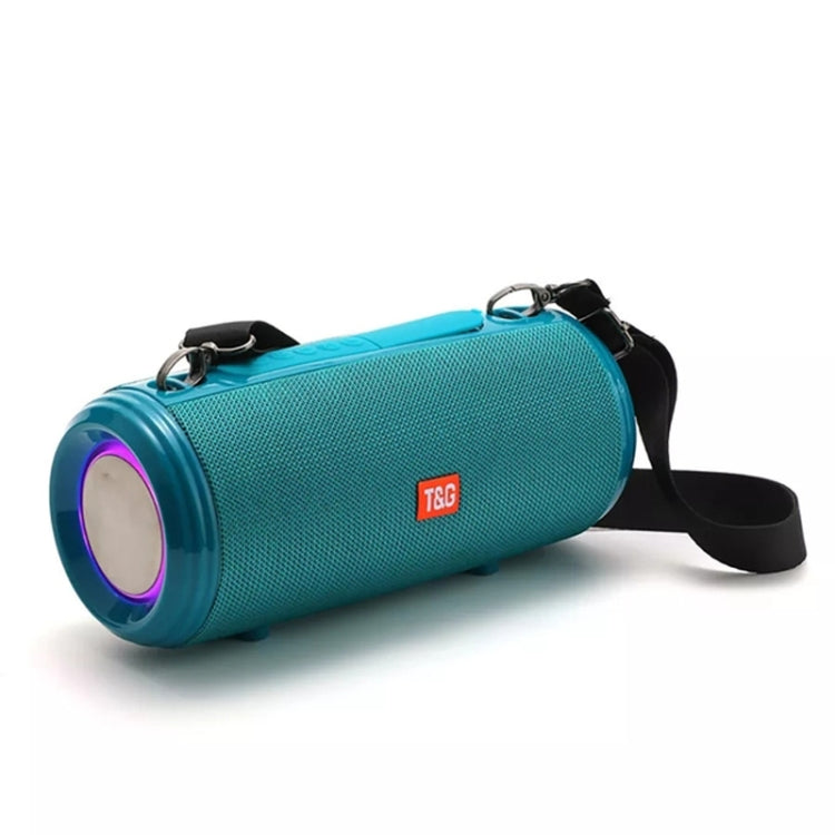 T&G TG537 RGB Light Portable Waterproof Bluetooth Speaker Supports FM / TF Card(Green) - Desktop Speaker by T&G | Online Shopping South Africa | PMC TechLife