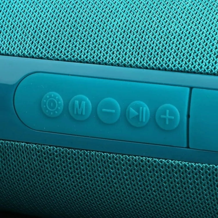 T&G TG537 RGB Light Portable Waterproof Bluetooth Speaker Supports FM / TF Card(Green) - Desktop Speaker by T&G | Online Shopping South Africa | PMC TechLife