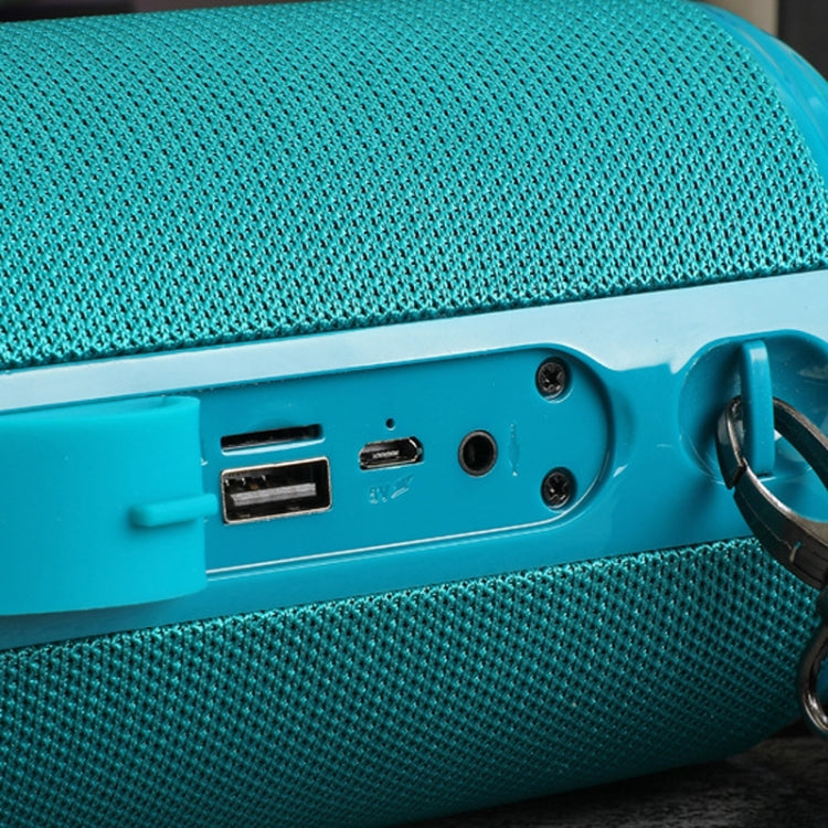 T&G TG537 RGB Light Portable Water-resistant Bluetooth Speaker Supports FM / TF Card(Black)