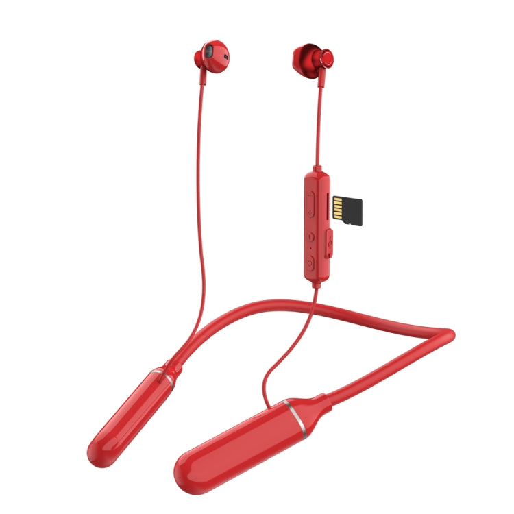 K1688 Neck-mounted Noise Cancelling IPX5 Sports Bluetooth Headphone(Red) - Neck-mounted Earphone by OneDer | Online Shopping South Africa | PMC Jewellery | Buy Now Pay Later Mobicred