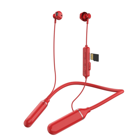 K1688 Neck-mounted Noise Cancelling IPX5 Sports Bluetooth Headphone(Red) - Neck-mounted Earphone by OneDer | Online Shopping South Africa | PMC Jewellery | Buy Now Pay Later Mobicred