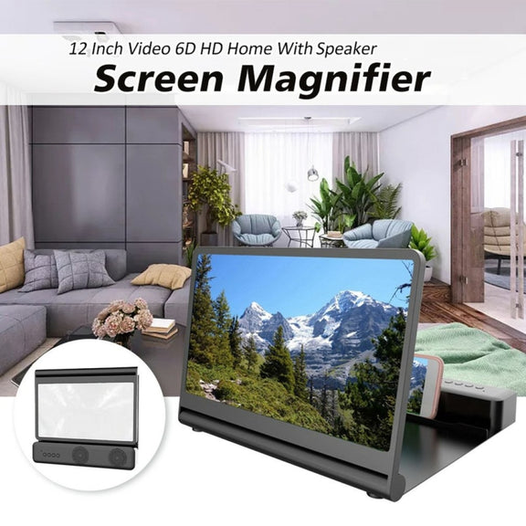 F12 12 inch Screen Magnifier Mobile Phone Desk Stand