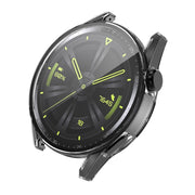For Huawei Watch GT 3 46mm ENKAY PC Frame + Tempered Glass Protector Composite Case(Transparent) - Watch Cases by ENKAY