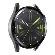 For Huawei Watch GT 3 46mm ENKAY PC Frame + Tempered Glass Protector Case With Scale(Black)