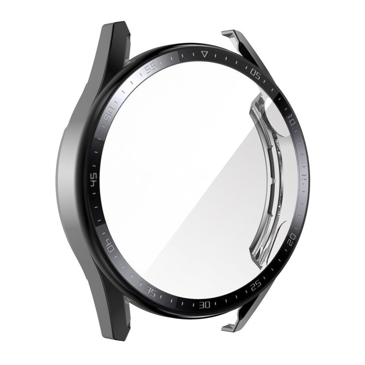For Huawei Watch GT 3 46mm ENKAY PC Frame + Tempered Glass Protector Case With Scale(Black) - free shipping - PMC TechLife - Order now!