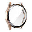 For Huawei Watch GT 3 46mm ENKAY PC Frame + Tempered Glass Protector Case With Scale(Rose Gold) - Watch Cases by ENKAY