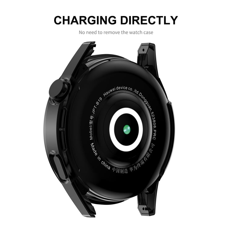 For Huawei Watch GT 3 46mm ENKAY Matte PC Frame + Tempered Glass Protector Case(Silver) - free shipping - PMC TechLife - Order now!