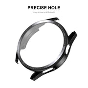 For Huawei Watch GT 3 46mm ENKAY Matte PC Frame + Tempered Glass Protector Case With Scale(Black)