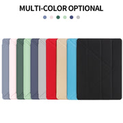 Multi-folding TPU Back Flip Leather Smart Tablet Case for iPad Pro 12.9 inch 2015 / 2017(Black)