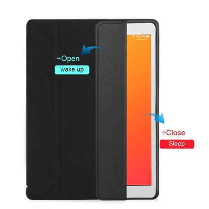 Multi-folding TPU Back Flip Leather Smart Tablet Case for iPad Pro 12.9 inch 2015 / 2017(Black) - free shipping - PMC Jewellery - Order now!