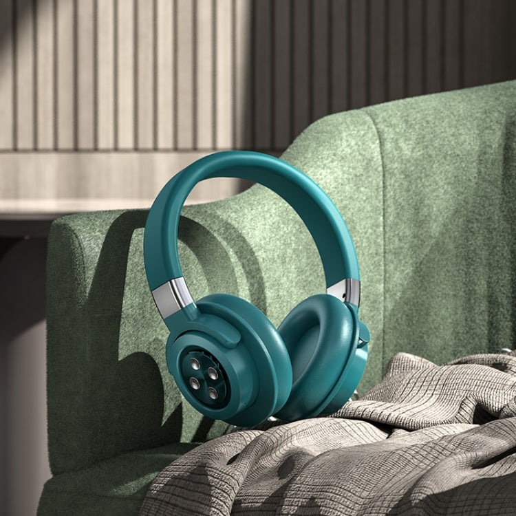 A51 USB Charging Wireless Bluetooth HIFI Stereo Headset with Mic(Green) - Headset & Headphone by PMC TechLife | Online Shopping South Africa | PMC TechLife