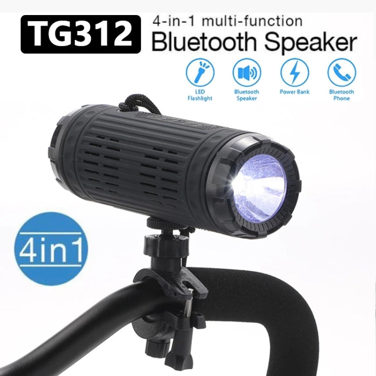 T&G TG312 LED Outdoor Portable Multifunctional Wireless Bluetooth Speaker(Green) - Waterproof Speaker by T&G | Online Shopping South Africa | PMC TechLife
