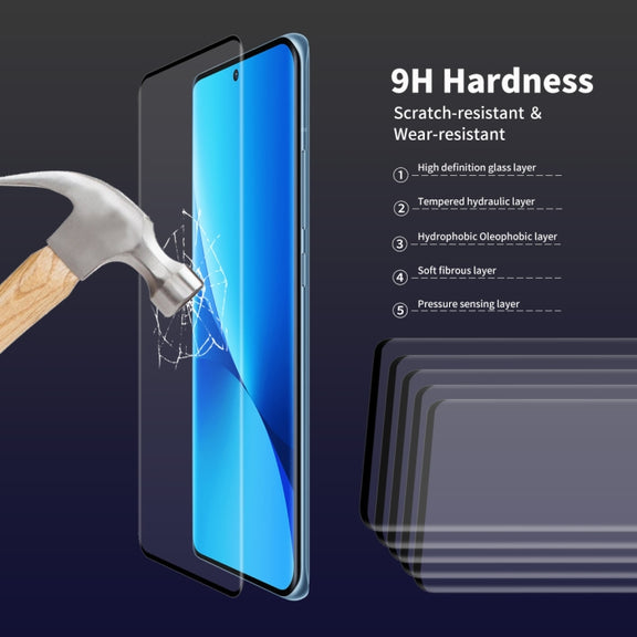 5 PCS For Xiaomi 12 / 12X / 12S ENKAY 3D Hot Bending Explosion-proof Full Tempered Glass Film