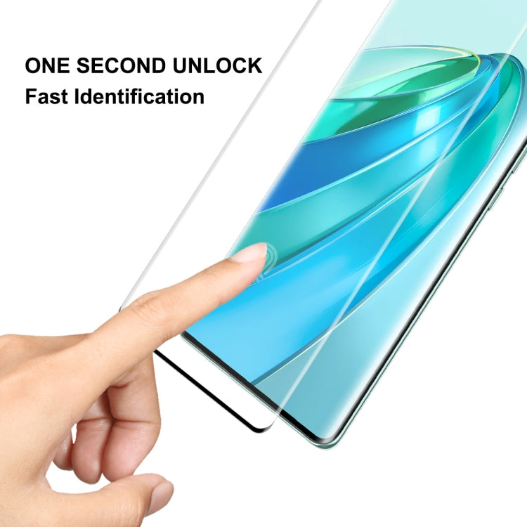 For Honor X9A / Magic5 Lite ENKAY 3D Hot Bending Edge Glue Tempered Glass Full Film with Lens Film