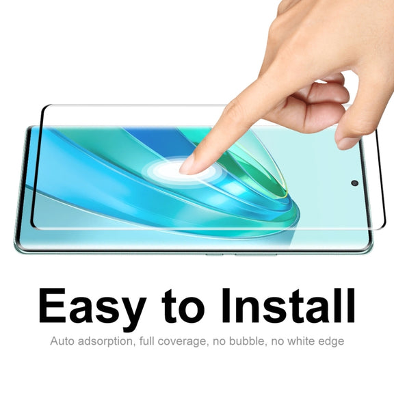 For Honor X9A / Magic5 Lite ENKAY 3D Hot Bending Edge Glue Tempered Glass Full Film with Lens Film
