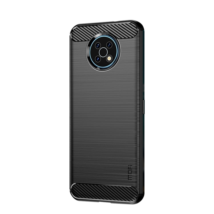 For Nokia G50 MOFI Gentleness Brushed Carbon Fiber Soft TPU Case(Black)