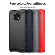 For Nokia G50 MOFI Gentleness Brushed Carbon Fiber Soft TPU Case(Blue)