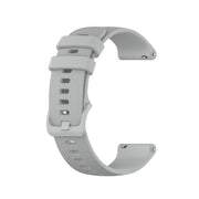 Compatible with Garmin Vivomove 3 Small Lattice Silicone Watch Band(Gray)