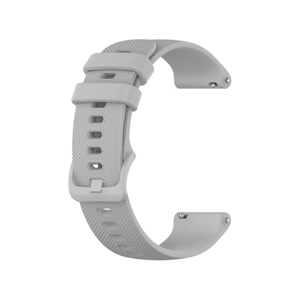 Compatible with Garmin Vivomove 3 Small Lattice Silicone Watch Band(Gray)