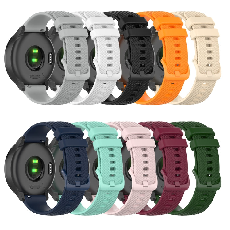 Compatible with Garmin Vivomove 3 Small Lattice Silicone Watch Band(Gray)