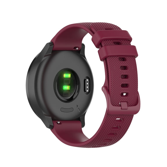 Compatible with Garmin Vivomove 3 Small Lattice Silicone Watch Band(Gray)