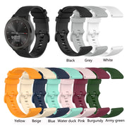 Compatible with Garmin Vivomove 3 Small Lattice Silicone Watch Band(Gray)