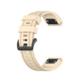 Compatible with Garmin Fenix 6S Pro Pure Color Silicone Watch Band(Beige)
