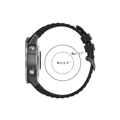 Compatible with Garmin Approach s60 Silicone Watch Band(Black) - Watch Bands by PMC Jewellery | Online Shopping South Africa | PMC Jewellery | Buy Now Pay Later Mobicred