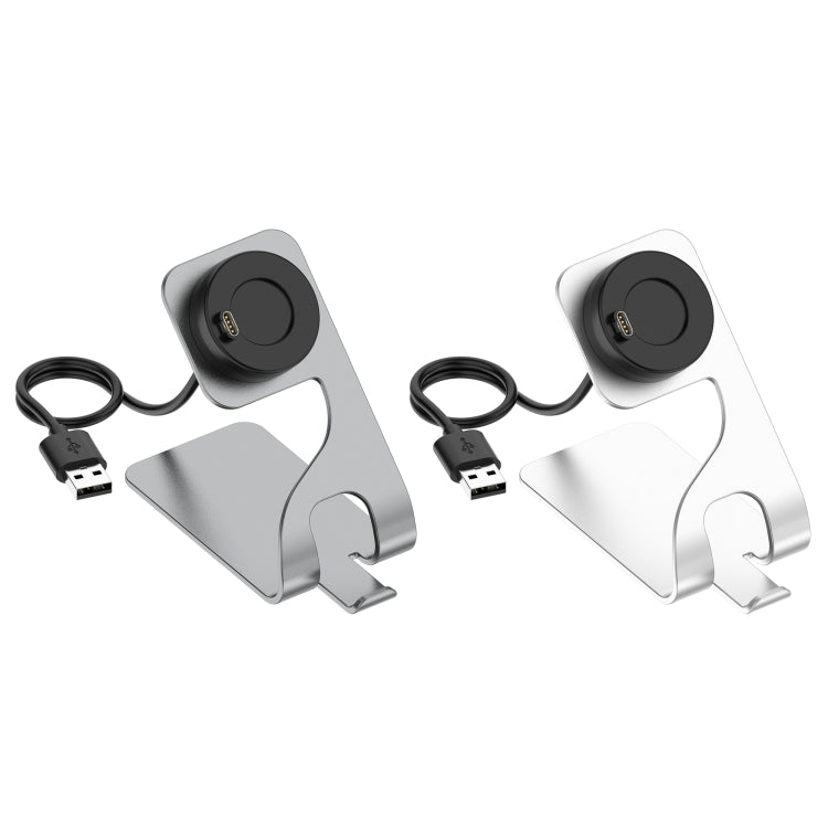 For Garmin Approach S62 Rotatable Magnetic Metal Charging Base(Gray) - Charger by PMC Jewellery | Online Shopping South Africa | PMC Jewellery | Buy Now Pay Later Mobicred