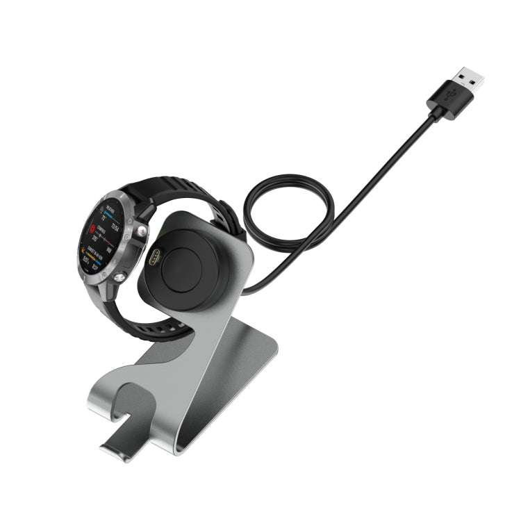 For Garmin Approach S62 Rotatable Magnetic Metal Charging Base(Gray) - Charger by PMC Jewellery | Online Shopping South Africa | PMC Jewellery | Buy Now Pay Later Mobicred