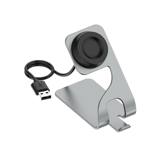 For Huawei Watch 3 Rotatable Magnetic Metal Charging Base(Gray) - Charger by PMC Jewellery | Online Shopping South Africa | PMC Jewellery | Buy Now Pay Later Mobicred