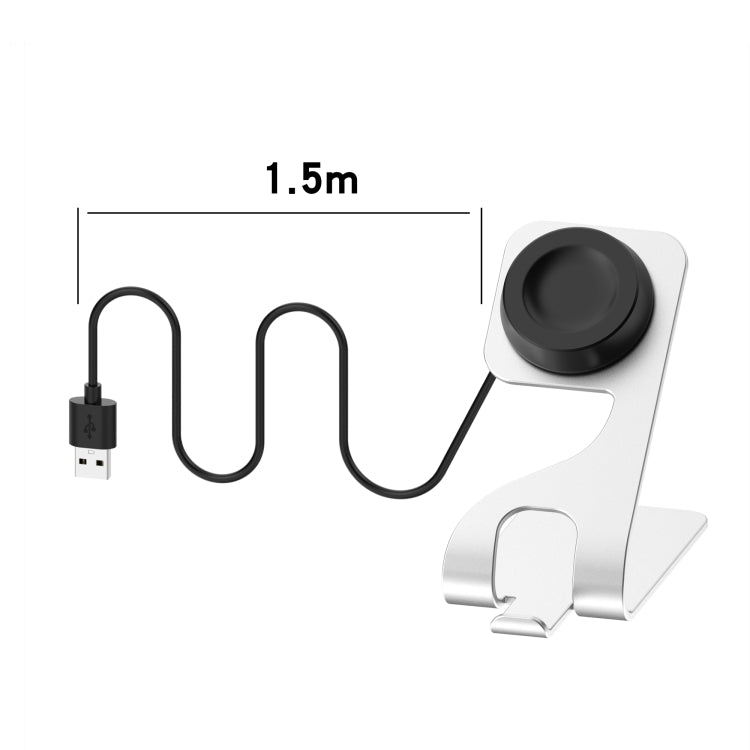 For Huawei Watch GT Runner Rotatable Magnetic Metal Charging Base(Gray)