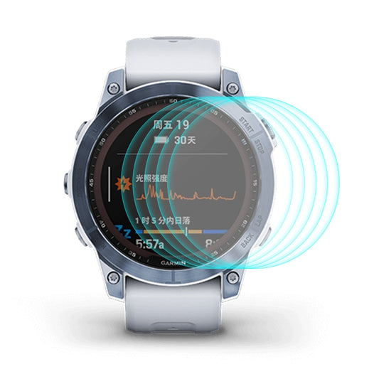5 PCS Compatible with Garmin Fenix 7 ENKAY 0.2mm 9H Tempered Glass Screen Protector Watch Film - free shipping - PMC Jewellery - Order now!