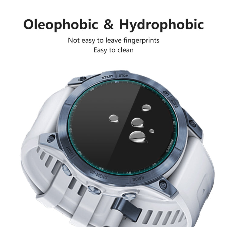 10 PCS Compatible with Garmin Fenix 7 ENKAY 0.2mm 9H Tempered Glass Screen Protector Watch Film - Screen Protector by ENKAY | Online Shopping South Africa | PMC TechLife | Buy Now Pay Later Mobicred