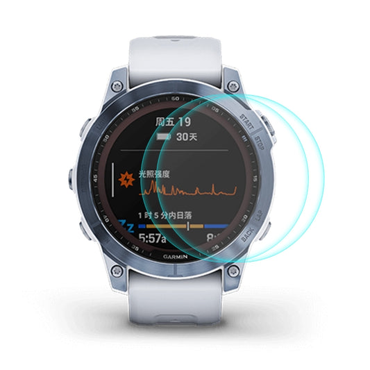 2 PCS Compatible with Garmin Fenix 7X ENKAY 0.2mm 9H Tempered Glass Screen Protector Watch Film - Screen Protector by ENKAY | Online Shopping South Africa | PMC Jewellery | Buy Now Pay Later Mobicred