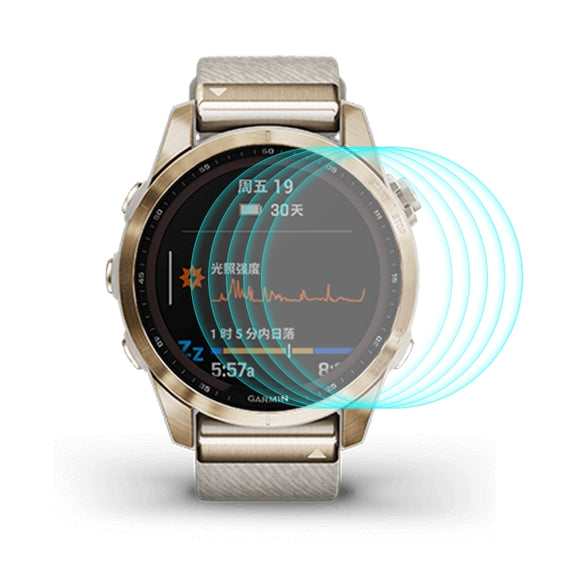5 PCS Compatible with Garmin Fenix 7S ENKAY 0.2mm 9H Tempered Glass Screen Protector Watch Film