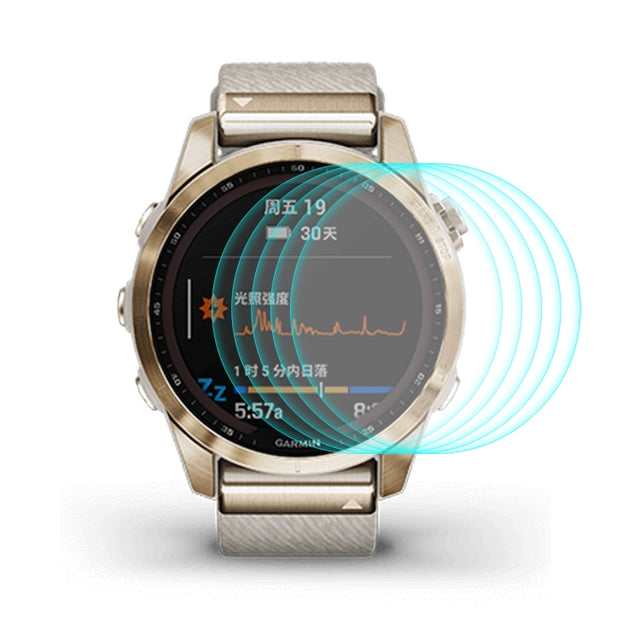 5 PCS Compatible with Garmin Fenix 7S ENKAY 0.2mm 9H Tempered Glass Screen Protector Watch Film