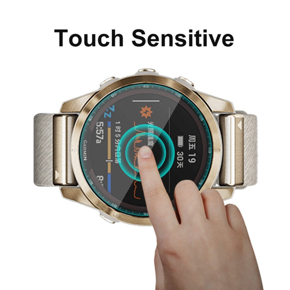 5 PCS Compatible with Garmin Fenix 7S ENKAY 0.2mm 9H Tempered Glass Screen Protector Watch Film