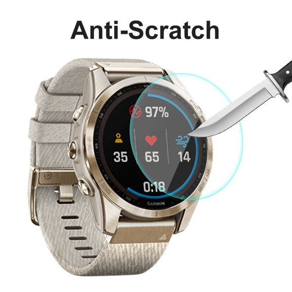 5 PCS Compatible with Garmin Fenix 7S ENKAY 0.2mm 9H Tempered Glass Screen Protector Watch Film