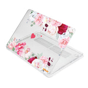 ENKAY Flower Series Pattern Laotop Protective Crystal Case For MacBook Pro 13.3 inch A2251 / A2289 / A2338 2020(Peony)