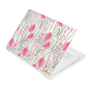 ENKAY Flower Series Pattern Laotop Protective Crystal Case For MacBook Pro 14.2 inch A2442 (2021)(Tulips)