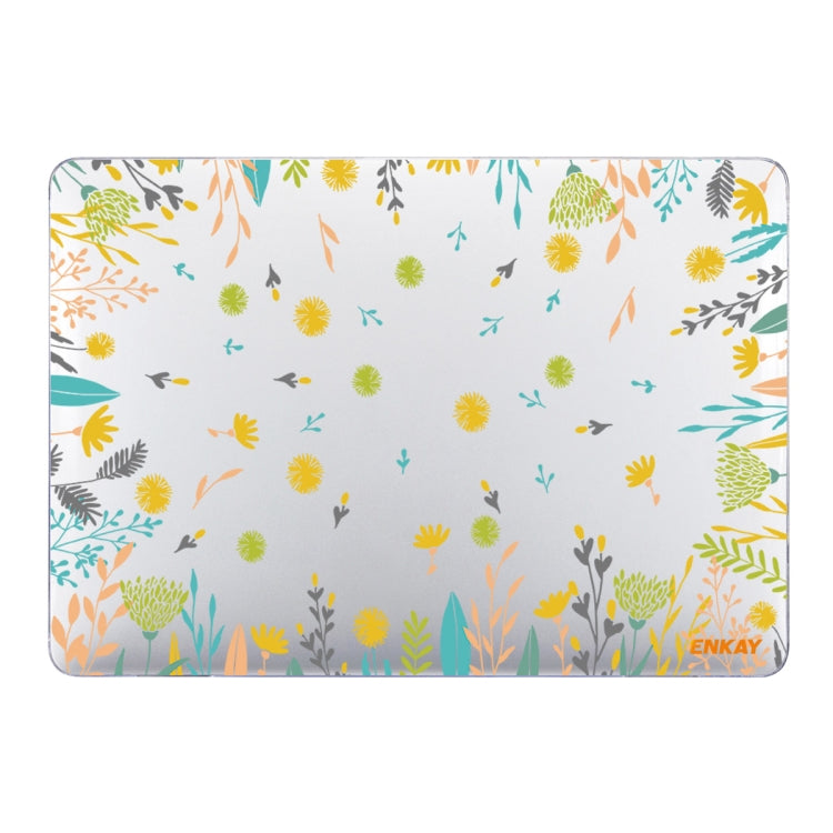 ENKAY Flower Series Pattern Laotop Protective Crystal Case For MacBook Pro 15.4 inch A1707 / A1990(Dandelion) - free shipping - PMC TechLife - Order now!