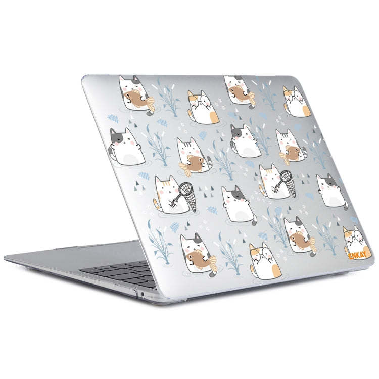 ENKAY Animal Series Pattern Laotop Protective Crystal Case For MacBook Pro 13.3 inch A1706 / A1708 / A1989 / A2159(Cute Cat)