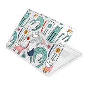 For MacBook Air 13.3 inch A1932 / A2179 / A2337 ENKAY Animal Series Pattern Laotop Protective Crystal Case(Thin Cat)