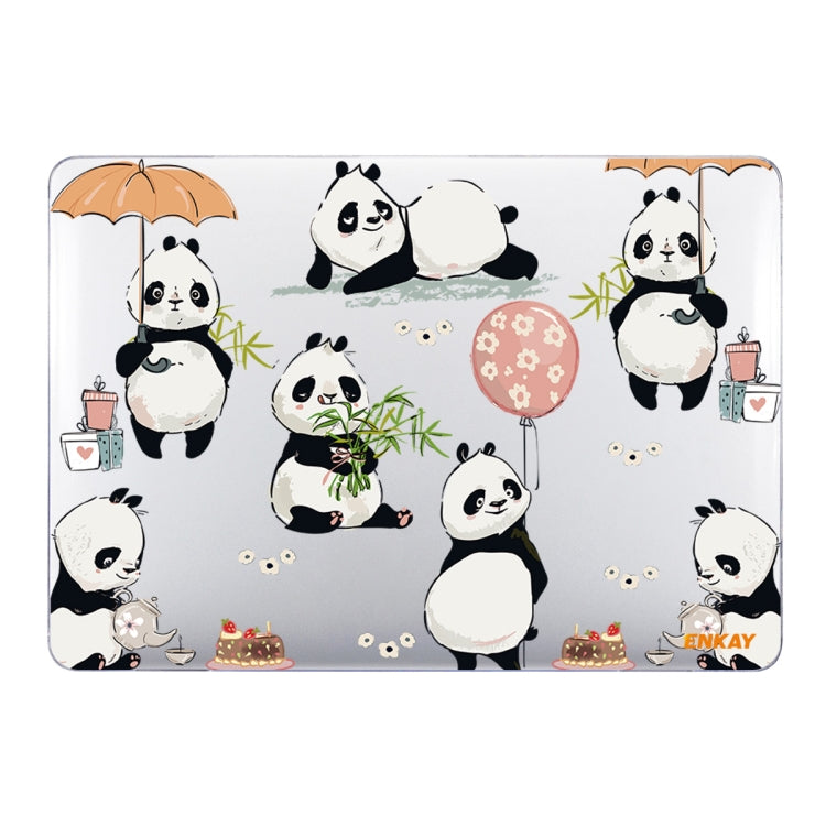 For MacBook Air 13.3 inch A1932 / A2179 / A2337 ENKAY Animal Series Pattern Laotop Protective Crystal Case(Panda) - MacBook Air Cases by ENKAY | Online Shopping South Africa | PMC TechLife