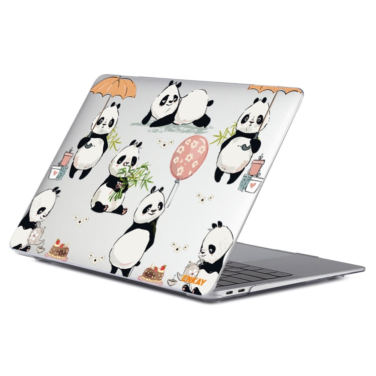 For MacBook Air 13.3 inch A1932 / A2179 / A2337 ENKAY Animal Series Pattern Laotop Protective Crystal Case(Panda) - MacBook Air Cases by ENKAY | Online Shopping South Africa | PMC TechLife